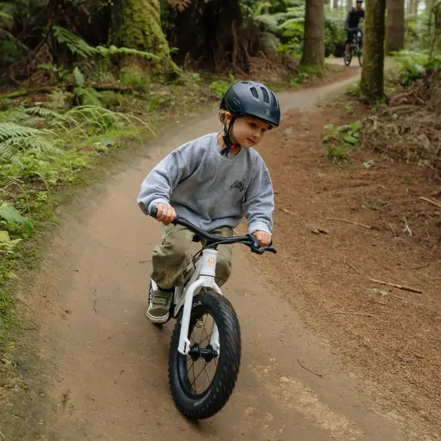 Kids Ride Shotgun DirtHero Balansesykkel 14", 3-5 år, MTB, m/Magura skivebrems 