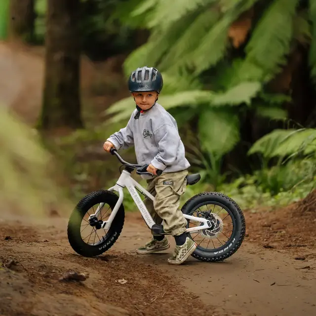 Kids Ride Shotgun DirtHero Balansesykkel 14", 3-5 år, MTB, m/Magura skivebrems 