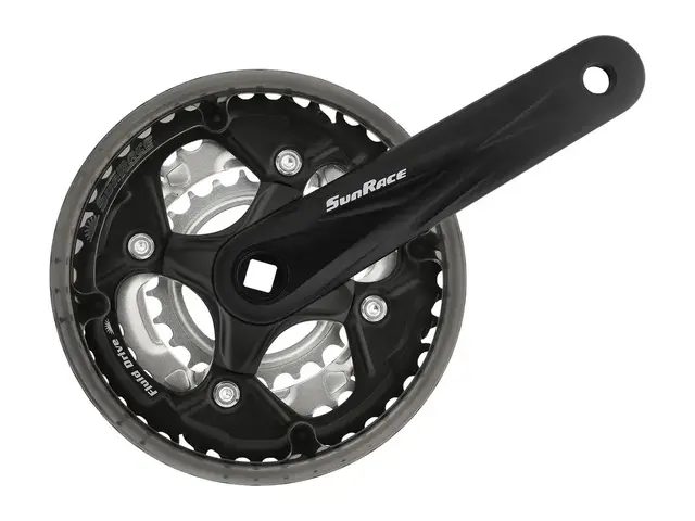 SunRace M500 7/8-Delt Krankarmsett 24-34-42, 170mm, firkant 
