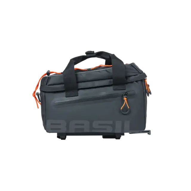 Basil Miles Bagasjebrett Veske Sort/Oransje, 7 ltr, IPX3,ink MIK System 