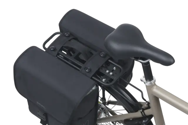 Basil GO Go-Double MIK Sideveske Sett Sort, 32 ltr, ink MIK system 
