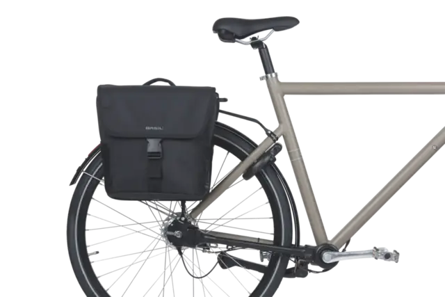 Basil GO Go-Double MIK Sideveske Sett Sort, 32 ltr, ink MIK system 
