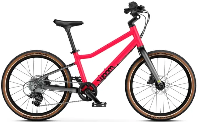 Woom Explore 4 20" Neon Pink, LTD EDT 8kg, 6-8 år, 115-130cm 
