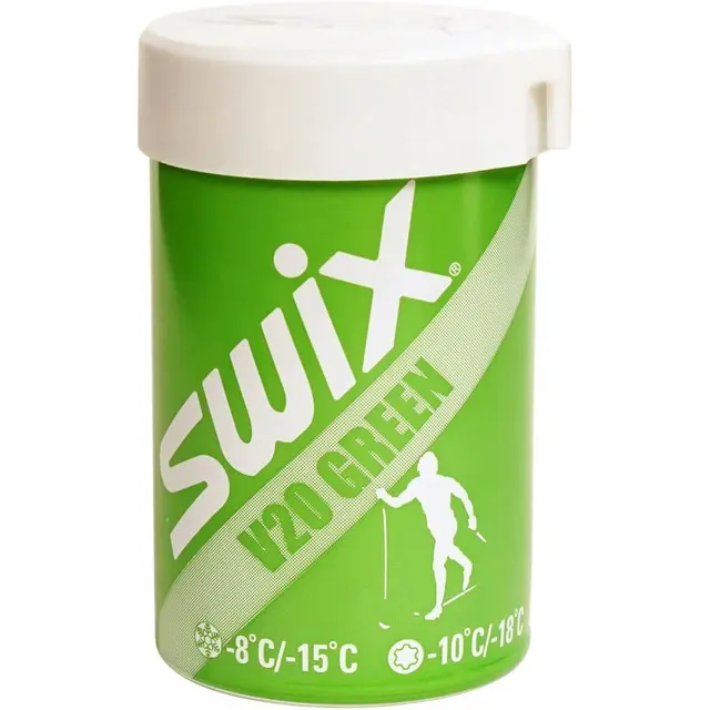 Swix V20 Green Hardwax-8/-15C . 43g 