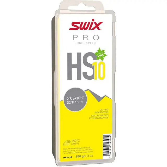 Swix HS10 Yellow. +0°C/+10°C. 180g 