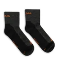 Aclima Running Wool Socks 2-pack Grey/Jet Black 36-39 