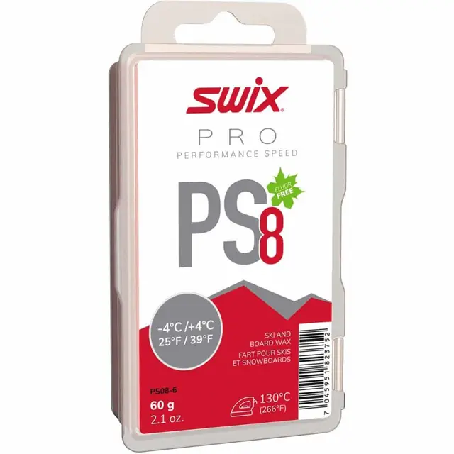 Swix PS8 Red. -4°C/+4°C. 60g 60g 