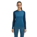Aclima WarmWool Crewneck W's Blue Fusion/Midnight Navy S 