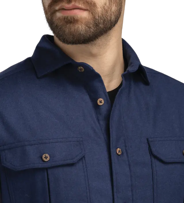 Aclima ReBorn woolshirt M's Navy Melange S 