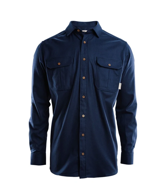 Aclima ReBorn woolshirt M's Navy Melange S 