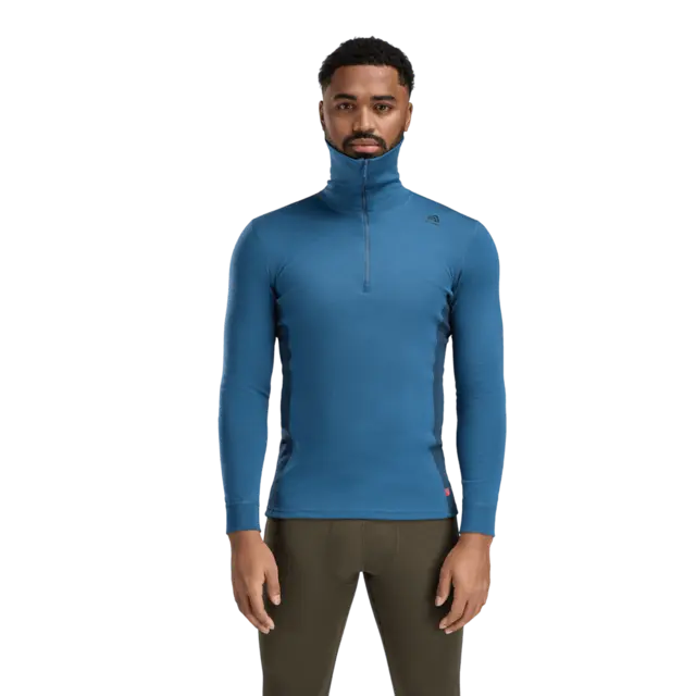 Aclima WarmWool Polo M's Blue Fusion/Midnight Navy M 