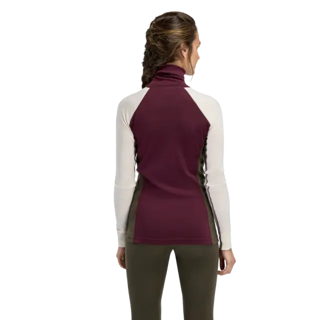 Aclima WarmWool Polo W's Fig/Tarmac/Nature S 