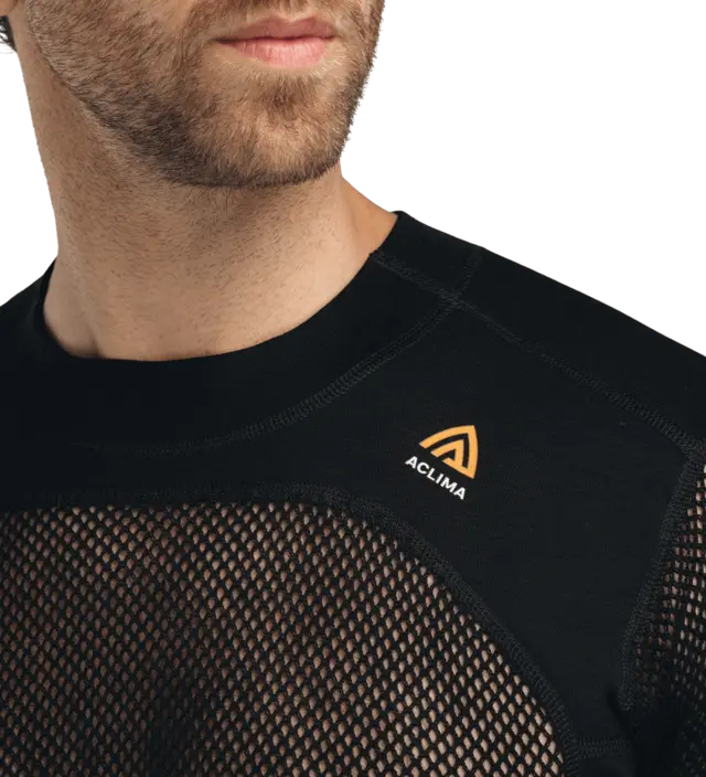 Aclima WoolNet Original Crewneck M's Jet Black M 