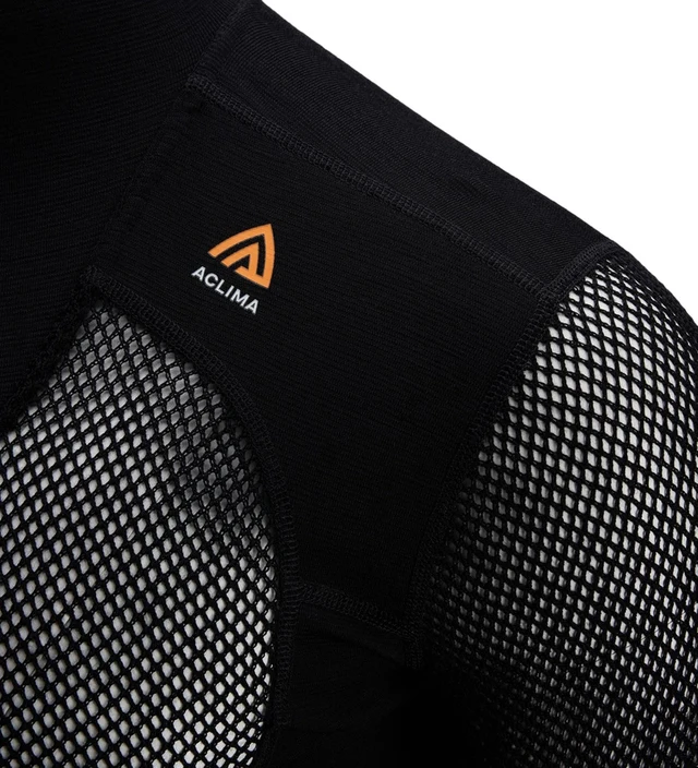 Aclima WoolNet Original Polo M's Jet Black M 