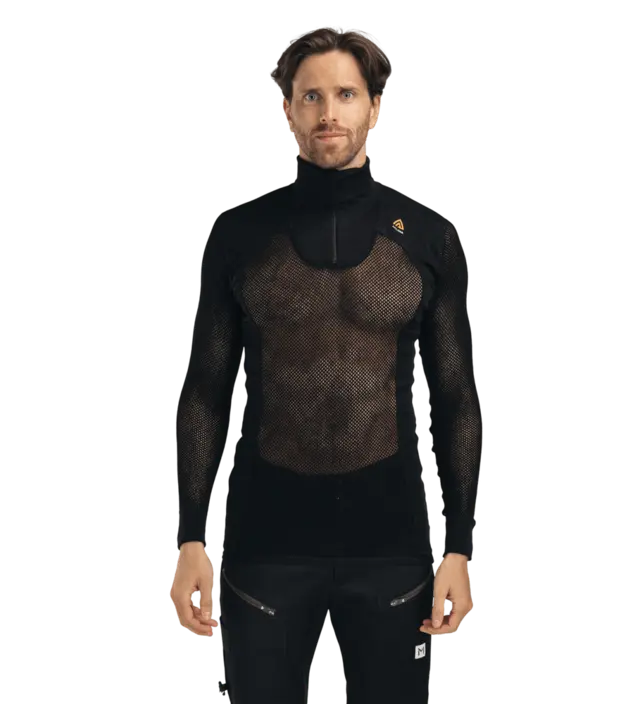 Aclima WoolNet Original Polo M's Jet Black M 