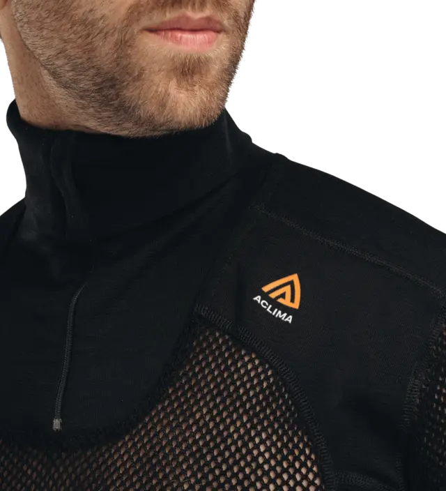 Aclima WoolNet Original Polo M's Jet Black M 