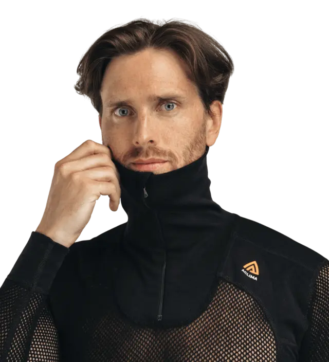 Aclima WoolNet Original Polo M's Jet Black M 