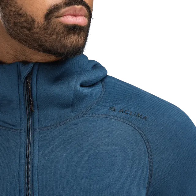 Aclima FleeceWool Hooded Jacket M's Midnight Navy L 