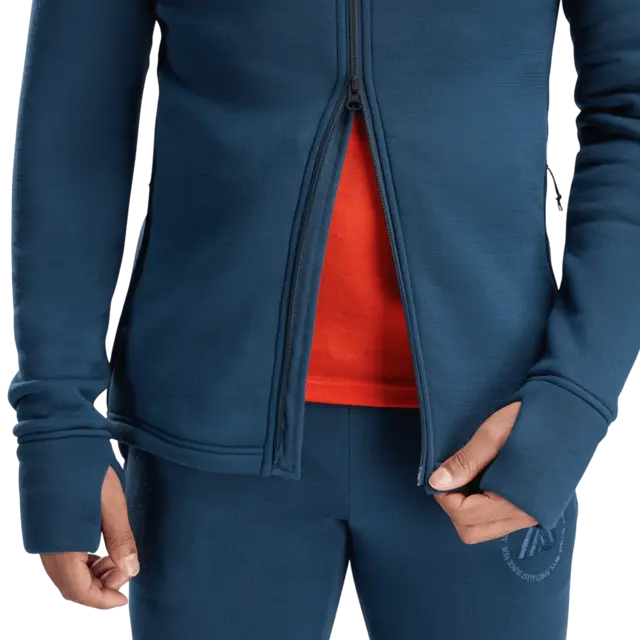 Aclima FleeceWool Hooded Jacket M's Midnight Navy L 