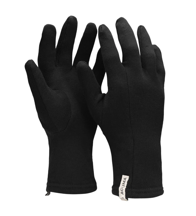 Aclima HotWool liner gloves Jet Black M/8 