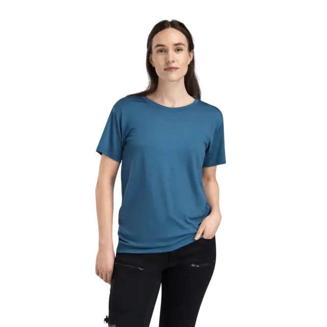 Aclima LightWool 140 Classic Tee W's Blue Fusion S 