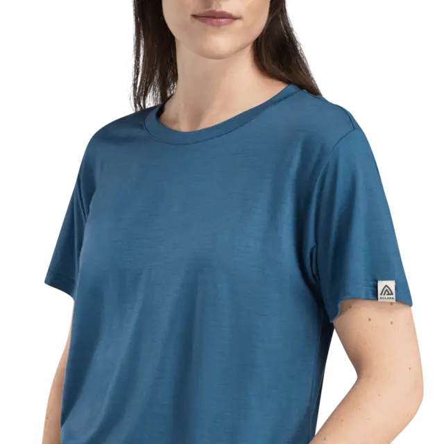 Aclima LightWool 140 Classic Tee W's Blue Fusion S 