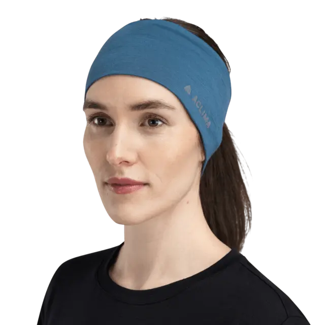 Aclima LightWool 140 headband Blue Fusion M 