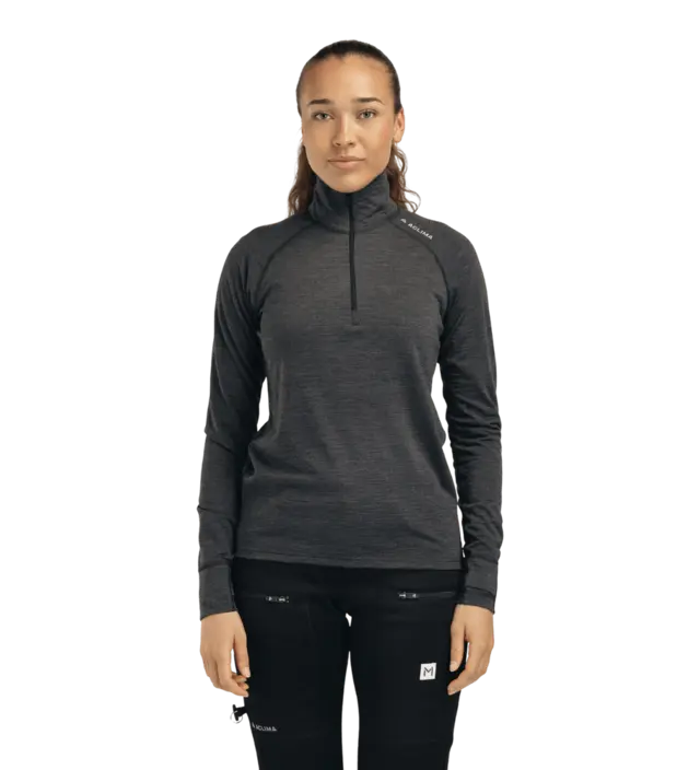 Aclima LightWool 180 Polo w/ zip W's Marengo S 