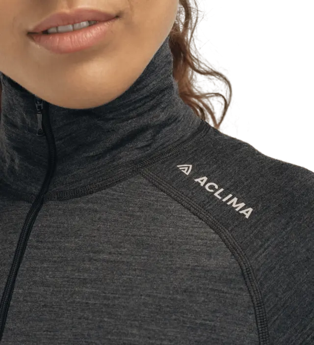 Aclima LightWool 180 Polo w/ zip W's Marengo S 