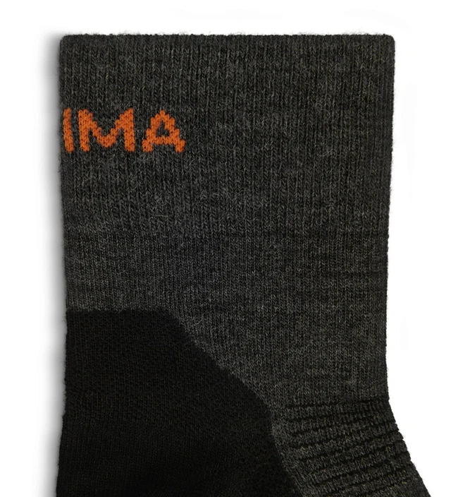 Aclima Running Wool Socks 2-pack Grey/Jet Black 36-39 