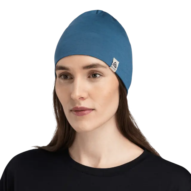 Aclima LightWool 140 relaxed beanie Blue Fusion Onesize 