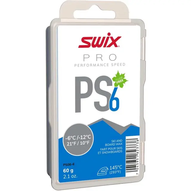 Swix PS6 Blue. -6°C/-12°C. 60g 