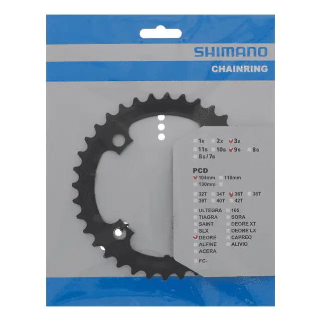 Shimano FC-M590 krankdrev 9-delt, 36T, 104mm 