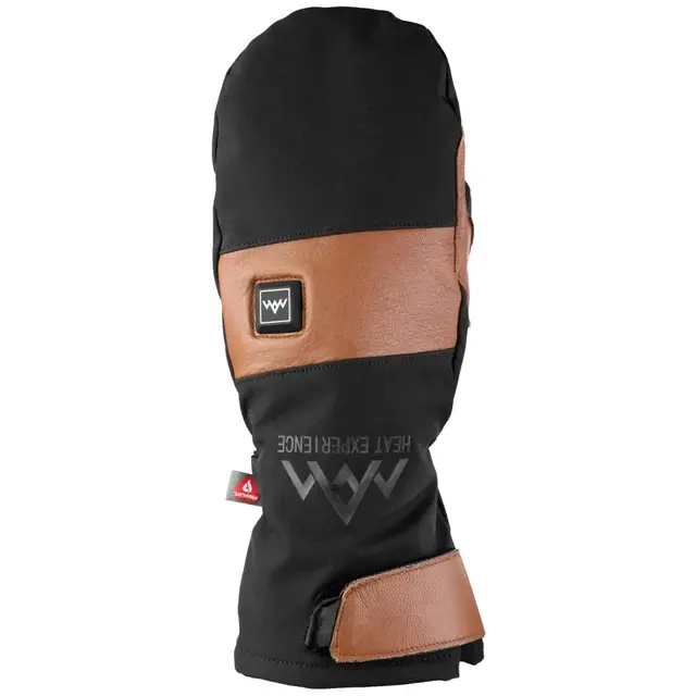 HeatX Heated Outdoor Mittens Brown/Black M 