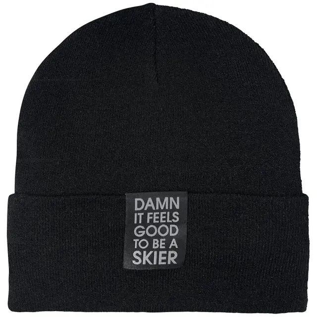 Elevenate Skiers Beanie Black Solid OS 