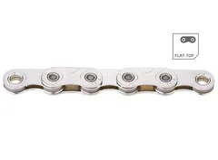 KMC X12 Flat Go Waxed Kjede Sølv