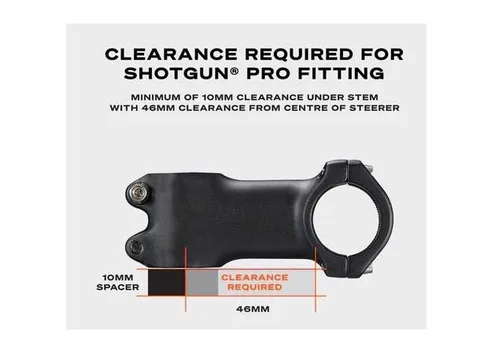 Kids Ride Shotgun Pro EVO Barnesete Front montert, fra 9 mnd., ink. Styre 