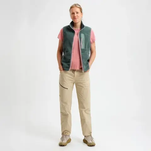 Elevenate Canyon Pile Fleece Vest Dame Balsam Green L 