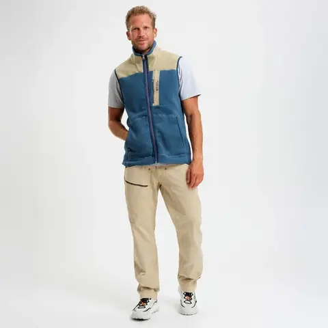Elevenate Canyon Pile Fleece Vest Herre Indian Blue L 
