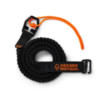 Kids Ride Shotgun Quick Fit MTB Tow Rope Sort/Oransje