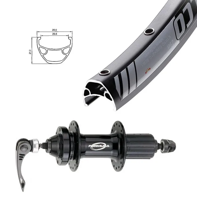 LITE Disc IS 27.5" Sort Bakhjul 5x141 5x141 