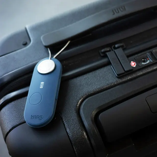 Knog Scout Travel Smart Luggage Tag. Finder & Alarm, Blå 