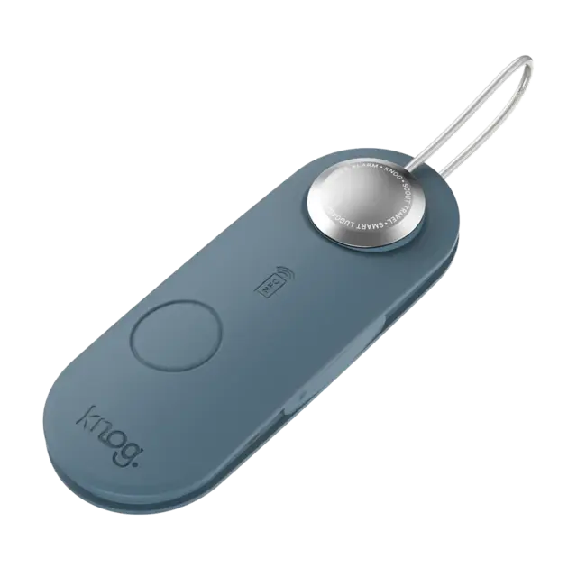 Knog Scout Travel Smart Luggage Tag. Finder & Alarm, Blå 
