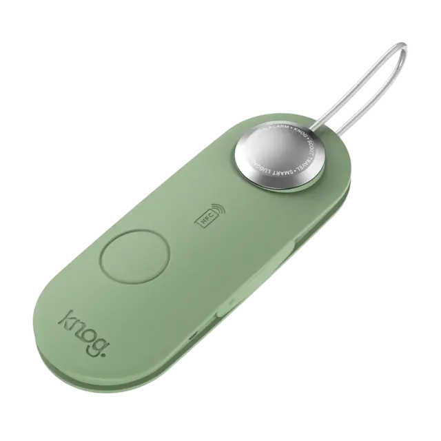 Knog Scout Travel Smart Luggage Tag, Finder & Alarm,Grønn 