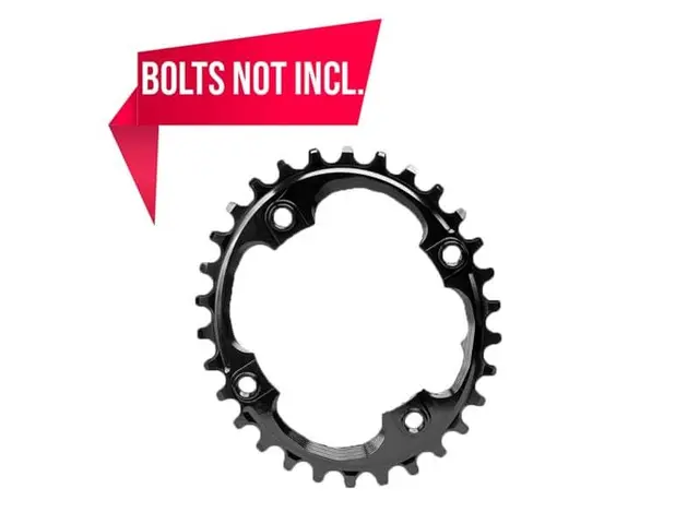 ABSOLUTEBLACK 34T krankdrev 1x10/11/12, Ø94mm, oval, 4-bolt 