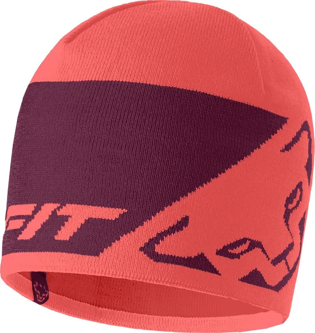 Dynafit Leopard Logo Beanie UNI 58 Hot coral 