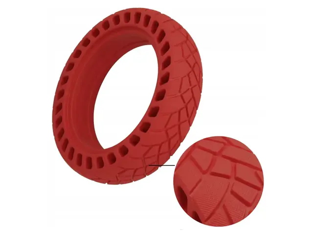 8.5×2? punkteringsfrie dekk rød 