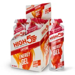 HIGH5 EnergyGel Koffein Bringebær 40g
