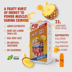 HIGH5 5-pk EnergyGel Electrolyte Tropisk