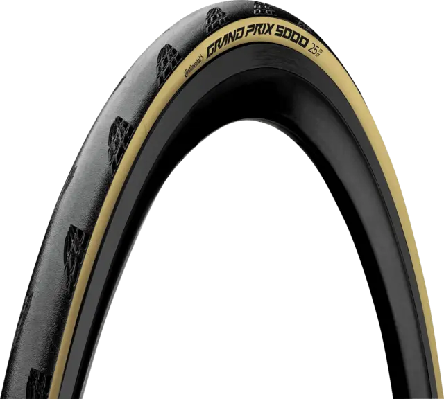 Continental GP 5000 700x25C Sort/Krem 
